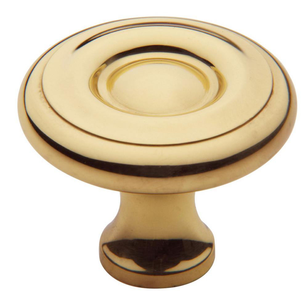 Baldwin Colonial 15 In Polished Brass Cabinet Knob 4660030BIN