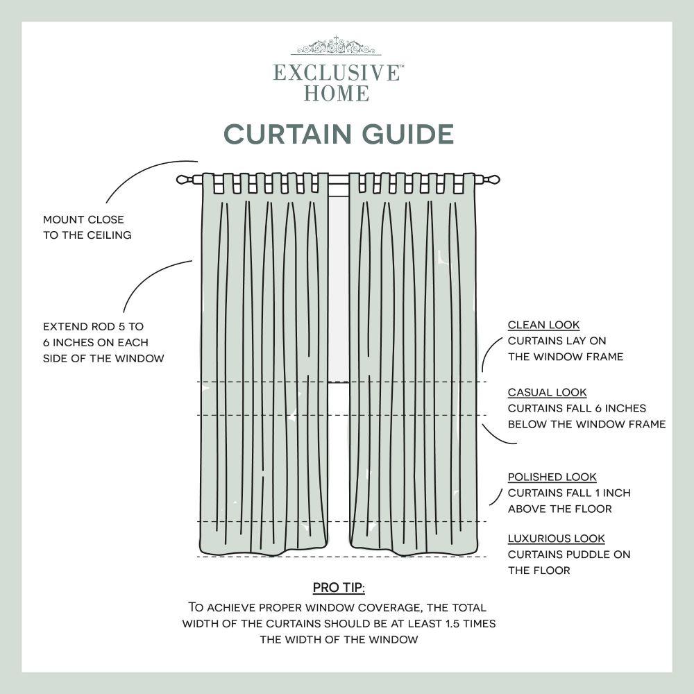Exclusive Home Curtains Indoor Outdoor Solid 54 In W X 84 In L
