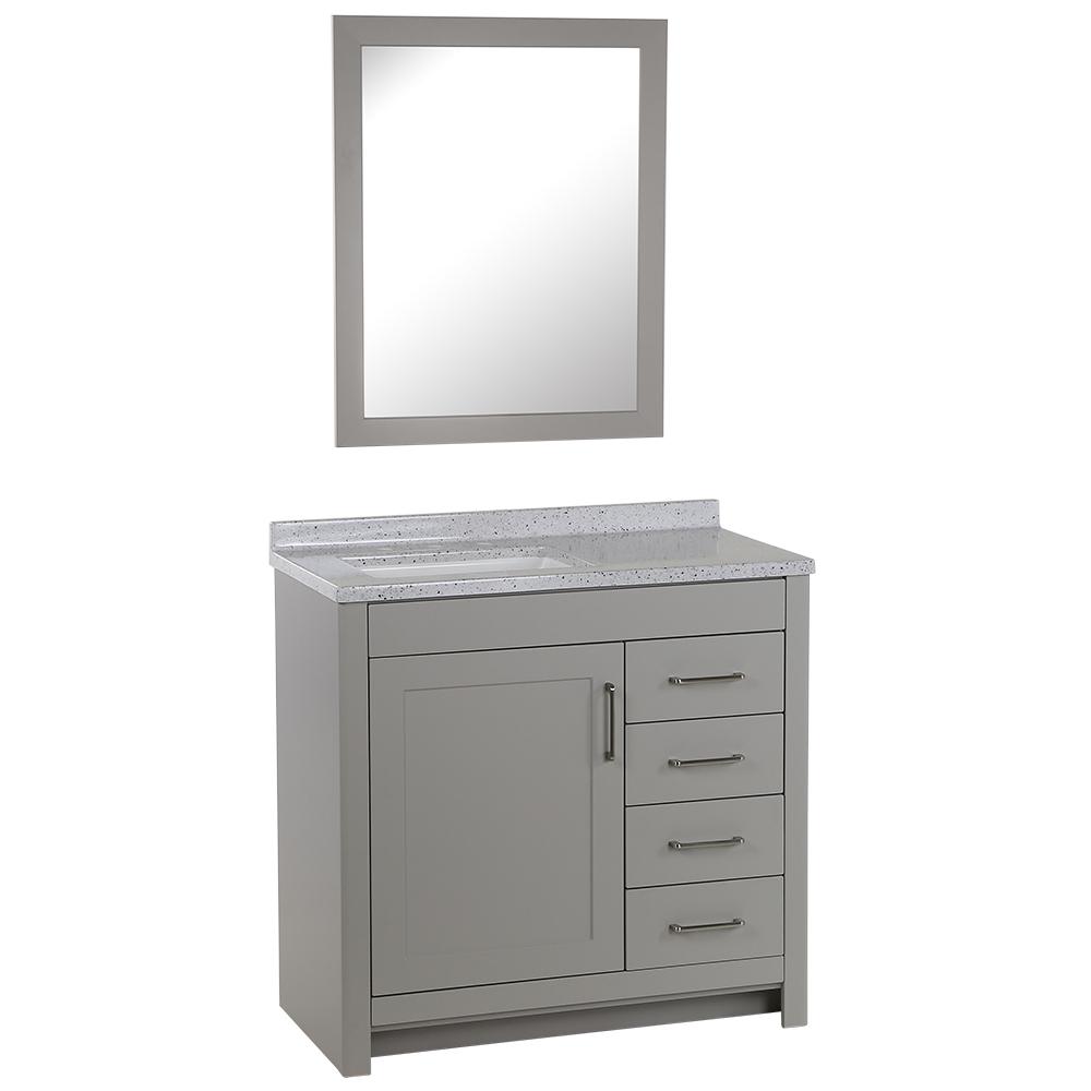 Home Decorators Collection Westcourt 37, Solid Surface Vanity Tops Home Depot