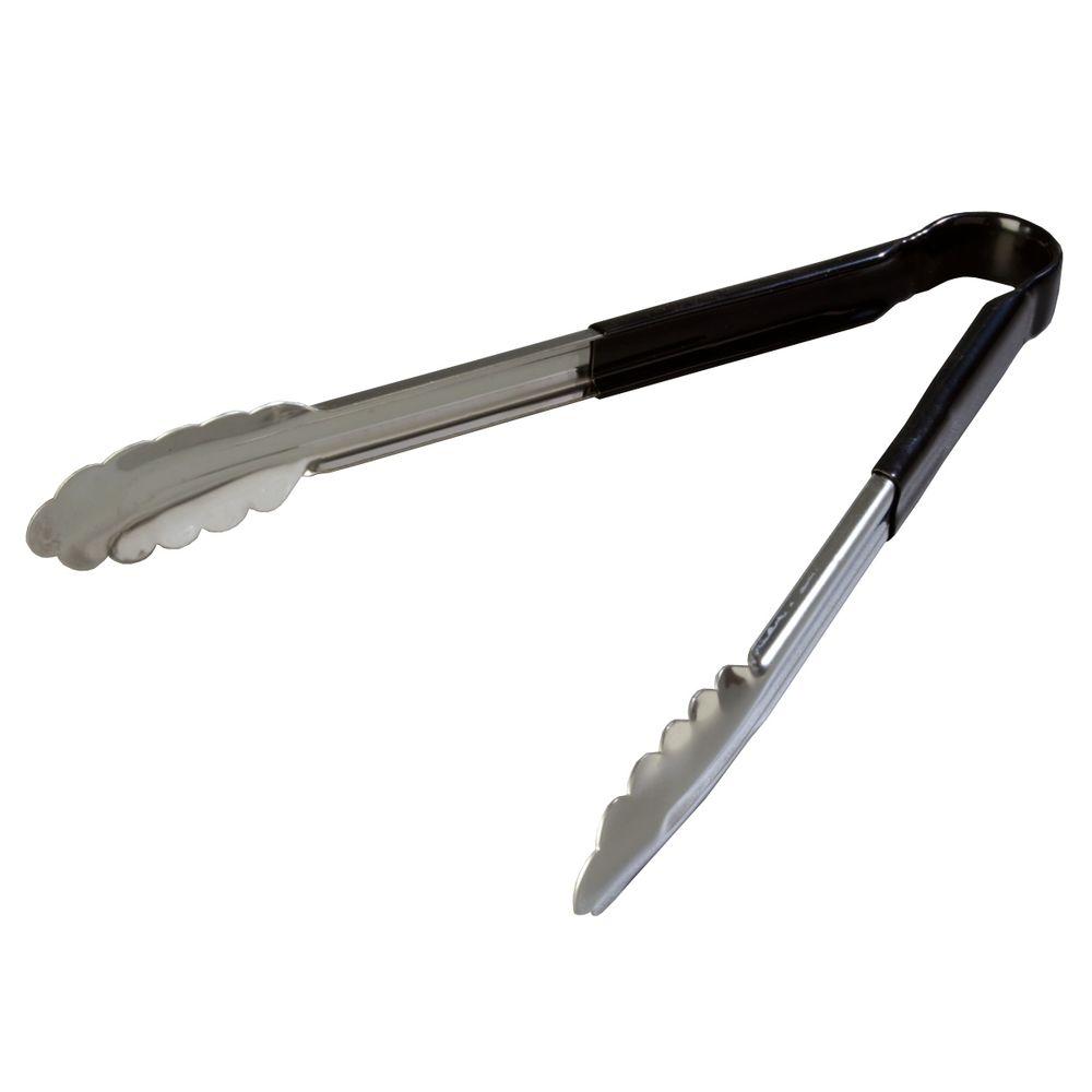 Carlisle Dura Kool Stainless Steel Black Tongs Set Of 12 60756203 Carlisle Dura Kool Stainless Steel Black Tongs Set Of 12