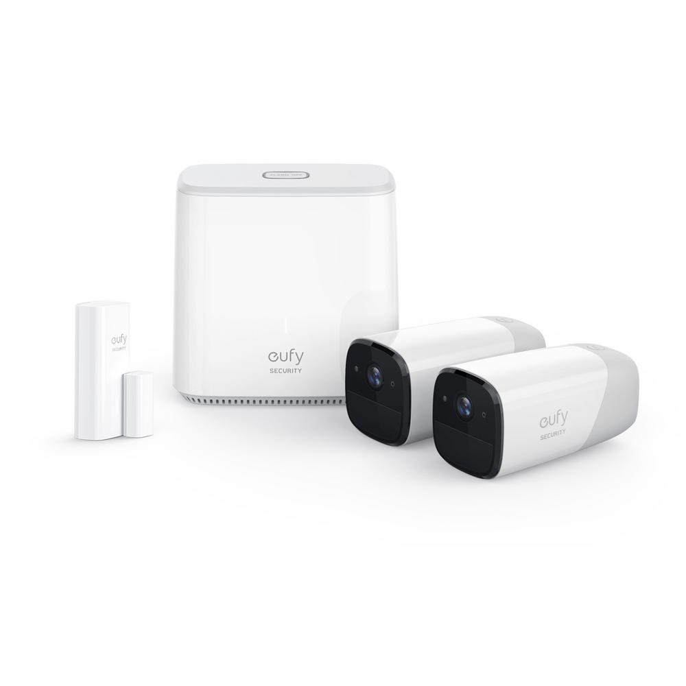 Eufy 1080p Security Camera System with 2 Wireless Cameras, 365Day