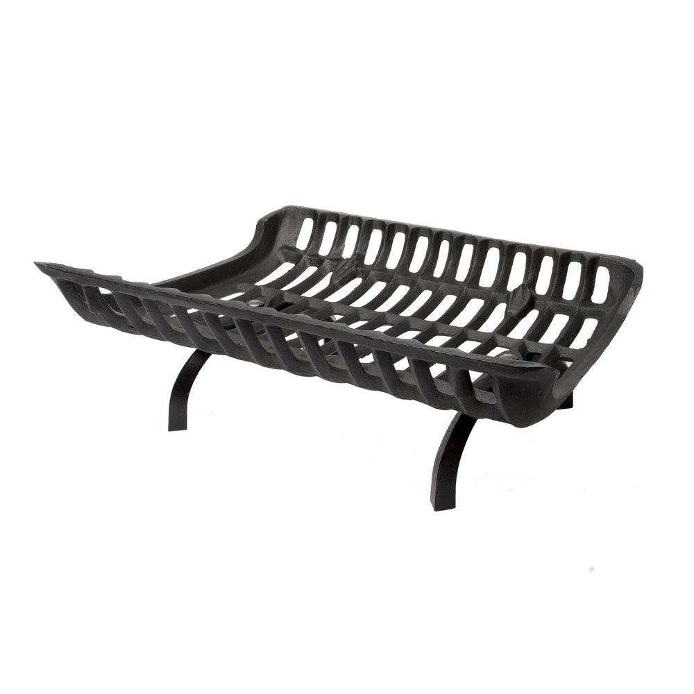 Liberty Foundry 27 In Cast Iron Fireplace Grate With 2 Legs G27 Cast Iron Fireplace Grate With 2 5 In Legs