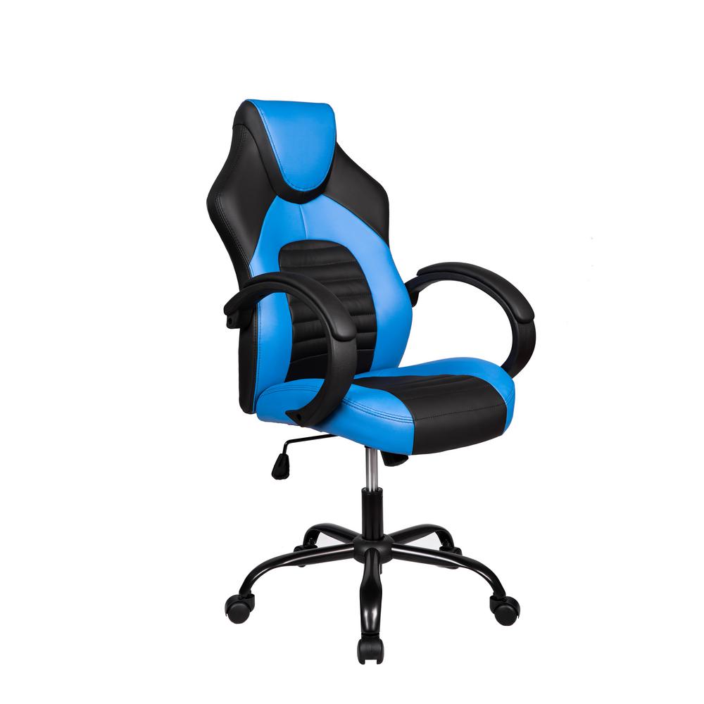 Merax Blue Ergonomic Racing Style Office Chair W22801745 The Home