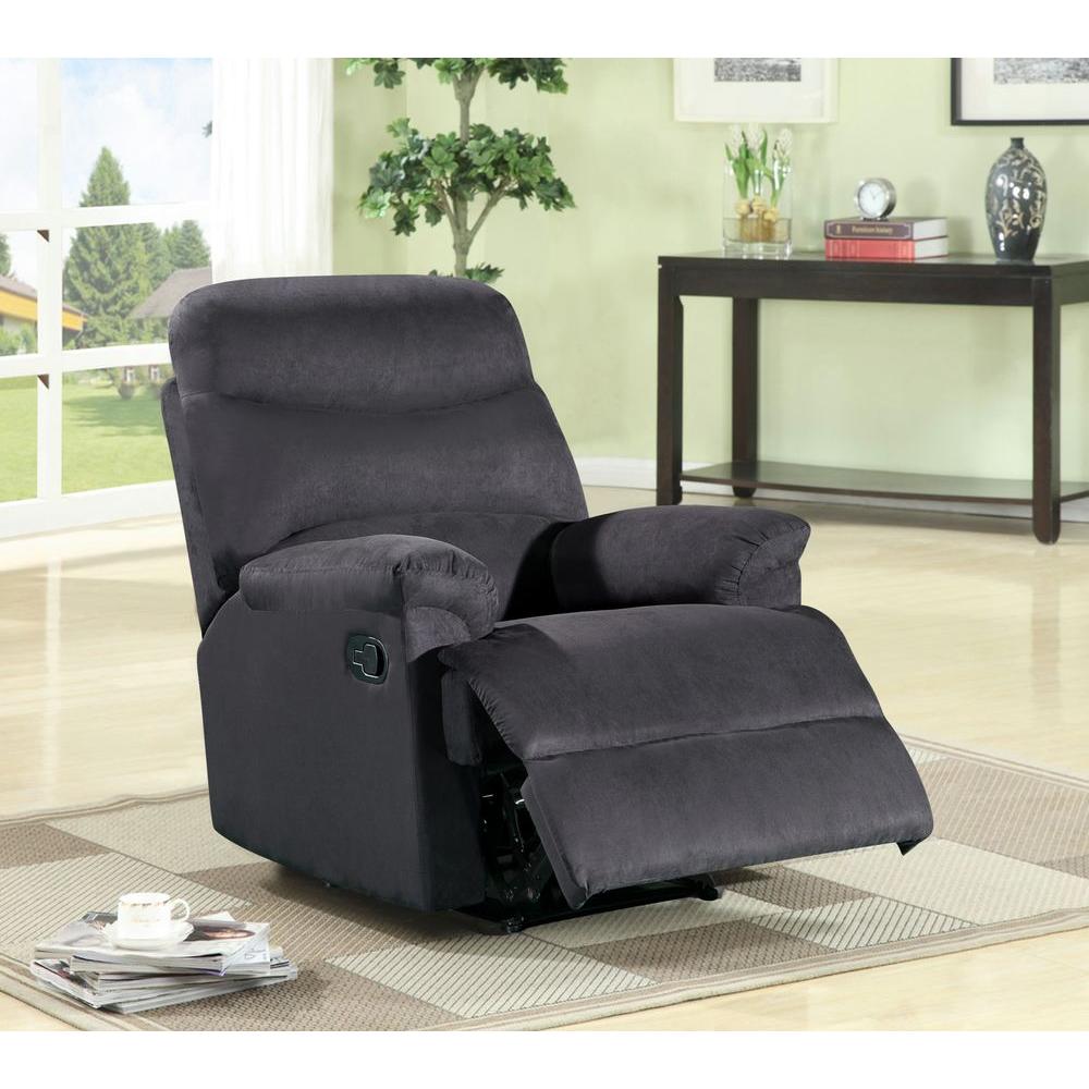 Black Microfiber Recliner
