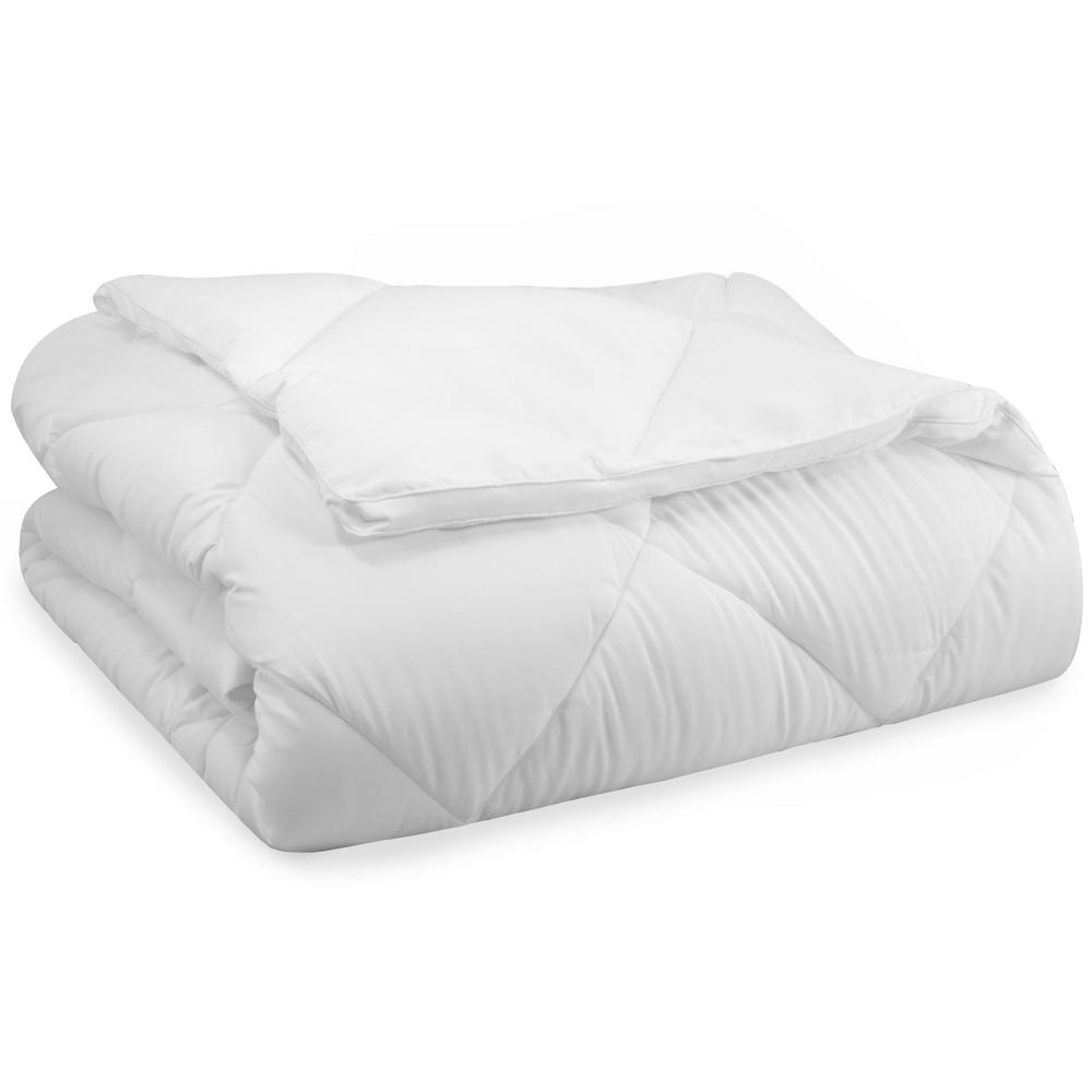 Serta Year Round Down Alternative Cotton Twin Comforter in White ...