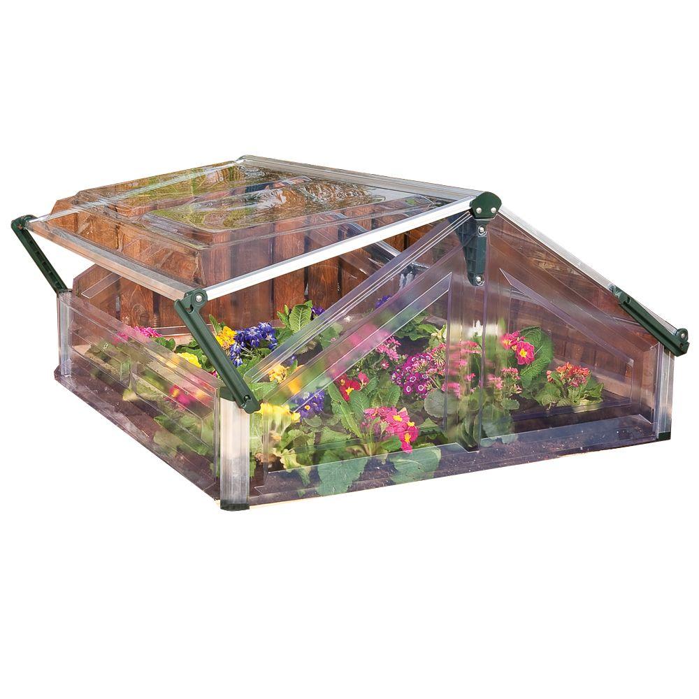 Palram Cold Frame Double 3 ft. 6 in. x 3 ft. 5 in. Mini Garden