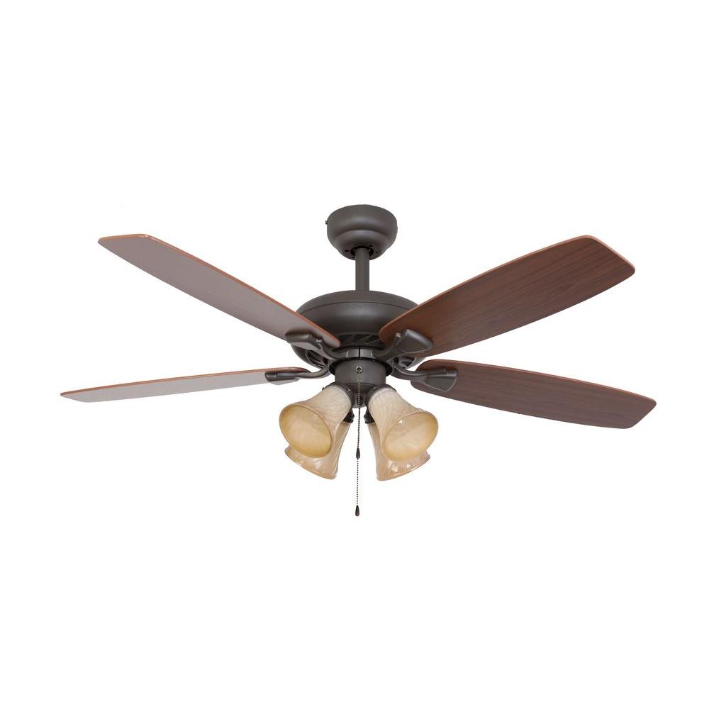 Sahara Fans Ardmore 52 In Bronze Ceiling Fan 10042 The Home Depot