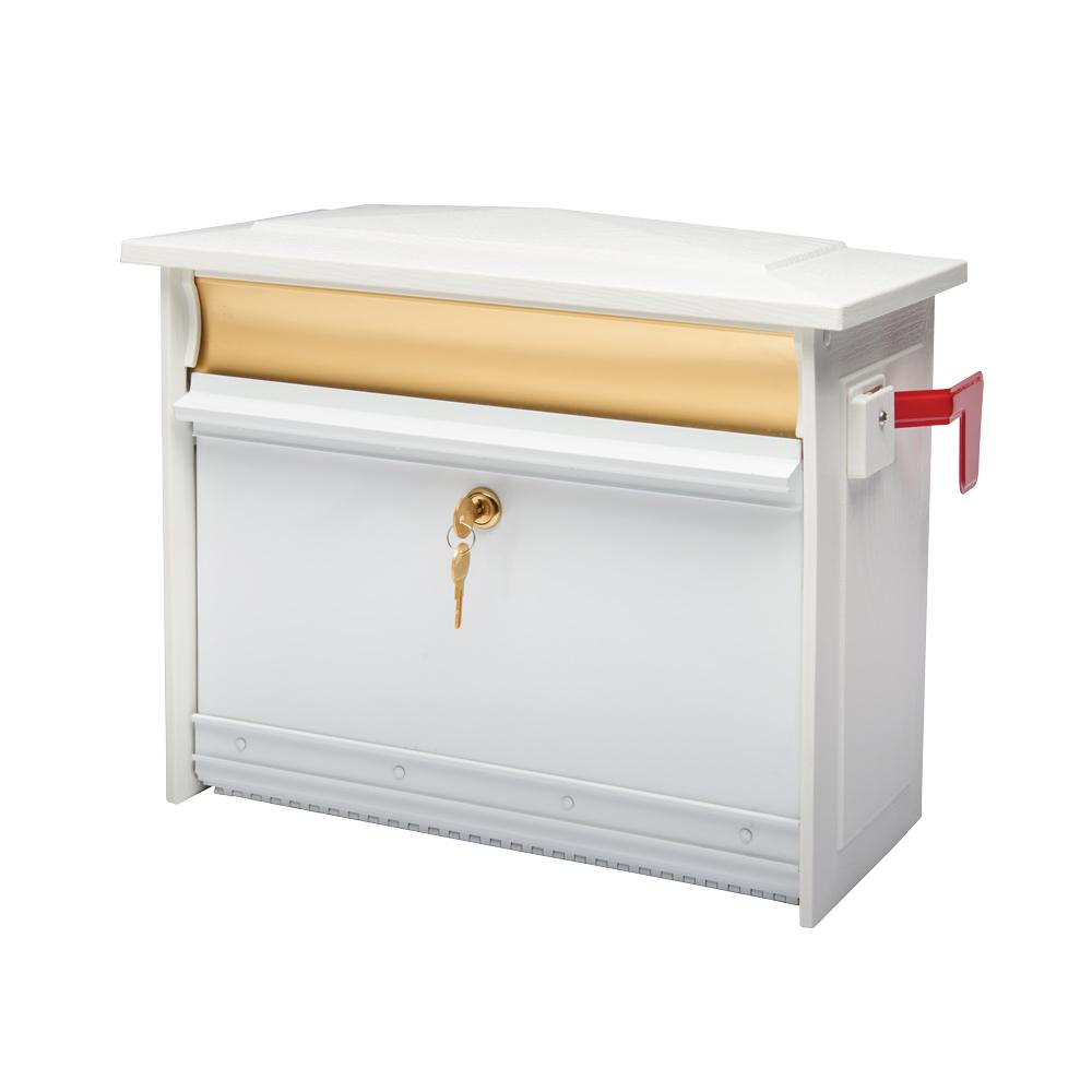 White Flags Wall Mount Mailboxes Residential Mailboxes The Home Depot