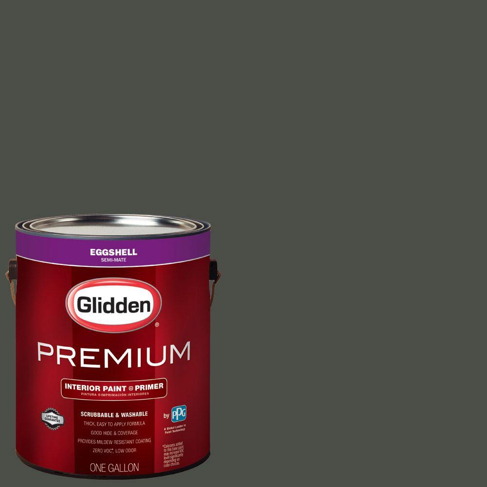 Glidden Premium 1 Gal Hdgcn1 Enchanted Forest Green Eggshell Hdgcn1 Enchanted Forest Green Eggshell Interior Paint With Primer