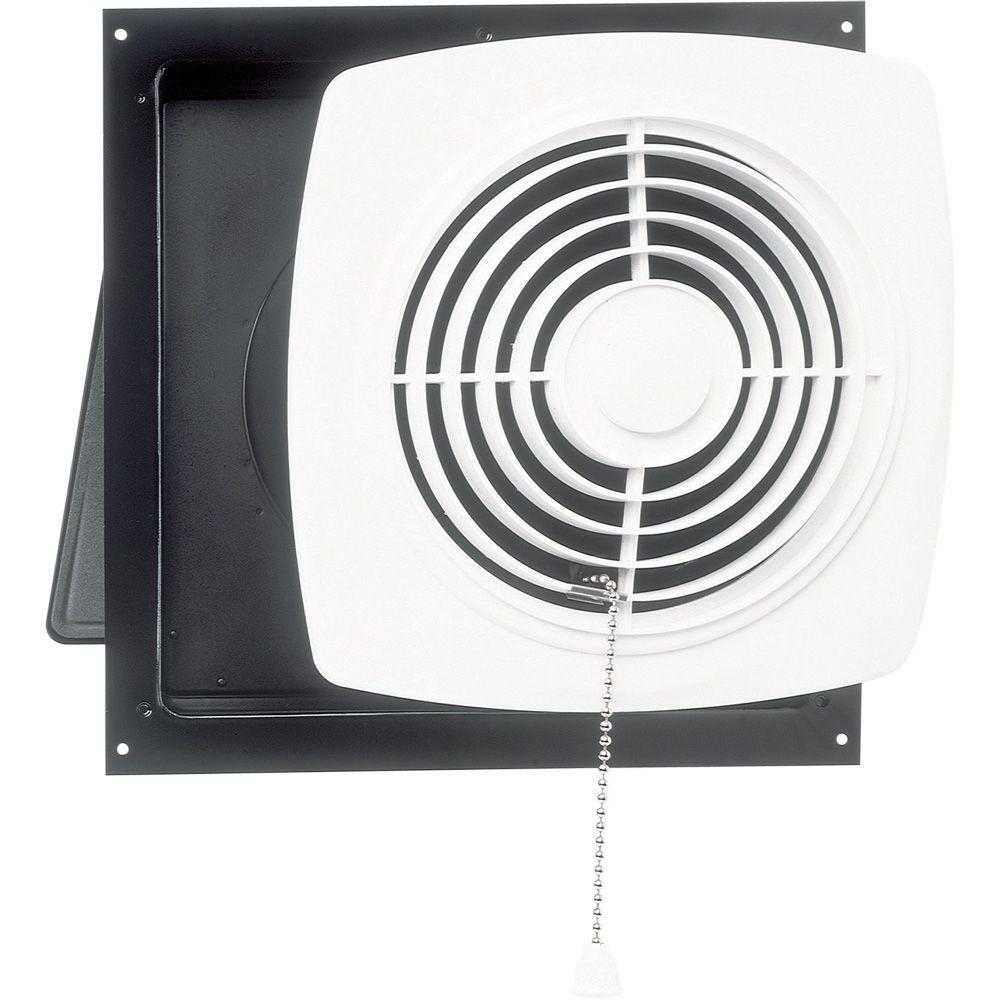 Broan Bath Fans Bathroom Exhaust The Home Depot 470 Cfm Wall Chain Operated Bathroom Exhaust Fan