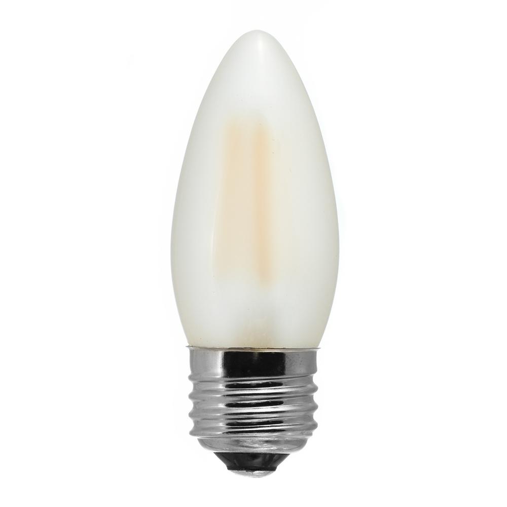 Frosted Light Bulbs >> 40 Watt Equivalent C11 Medium Base Dimmable Frosted Led Decorative Blunt Tip Light Bulb Warm White Frosted Light Bulbs >> 40 Watt Equivalent C11 Medium Base Dimmable Frosted Led Decorative Blunt Tip Light Bulb Warm White