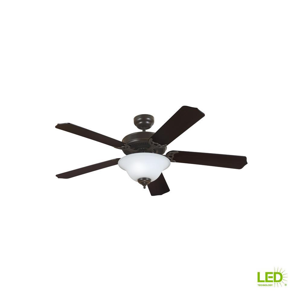 Sea Gull Lighting Quality Max Plus 52 In Led Indoor Heirloom Bronze Ceiling Fan