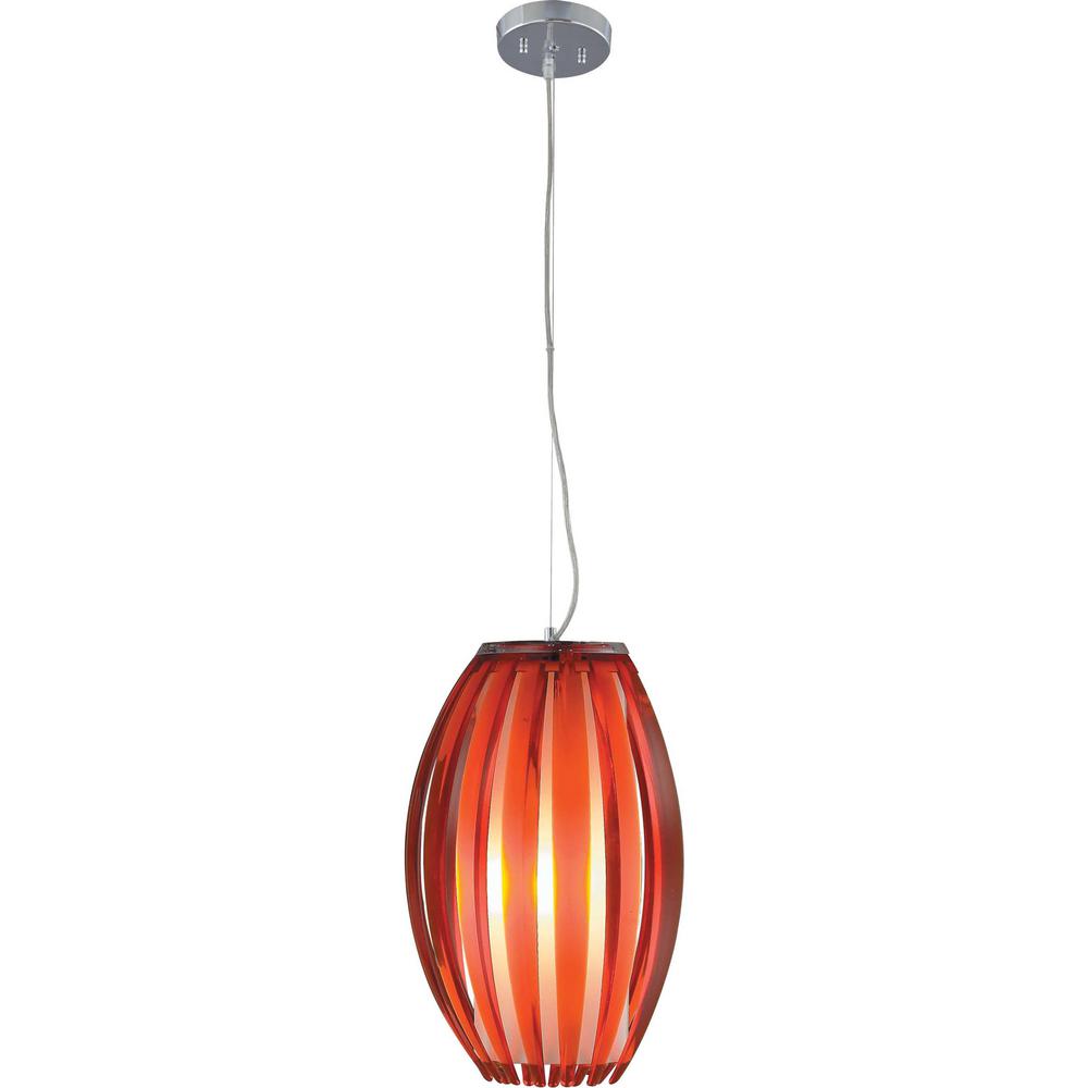 Volume Lighting 1 Light Brushed Nickel Red Acrylic Flower Bud Outer Shade Hanging Pendant White Cased Gl Cylinder Inner Volume Lighting 1 Light Brushed Nickel Red Acrylic Flower Bud Outer Shade Hanging Pendant White Cased Gl Cylinder Inner