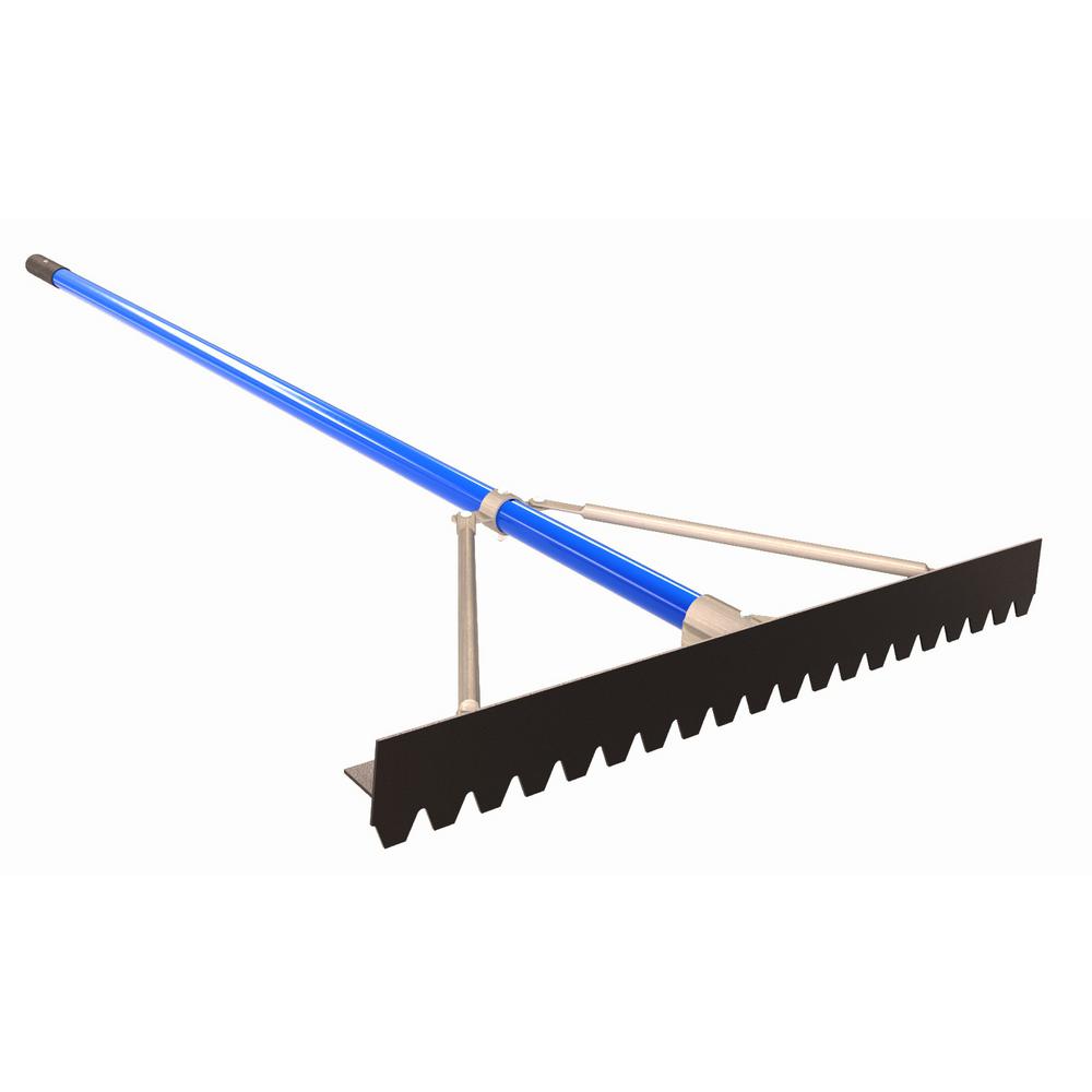 Bon 6 ft. Aluminum Handle 30 inch Blunt Tooth Asphalt Lute Rake by Bon