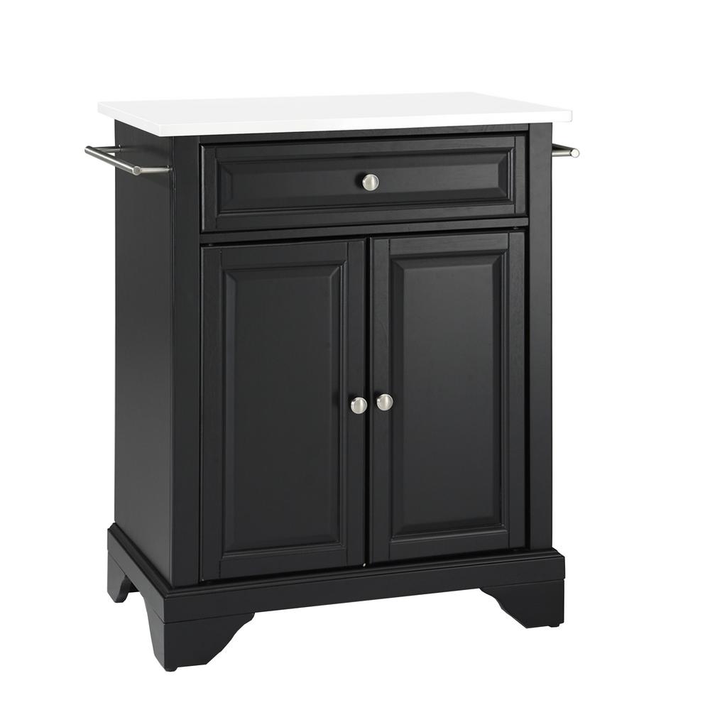 CROSLEY FURNITURE Cambridge Black Portable Kitchen Cart/Island with