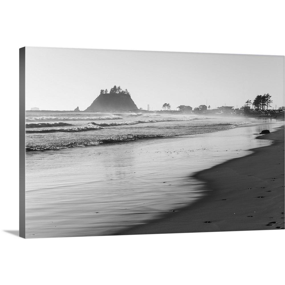 Greatbigcanvas Black And White La Push Beach Shore Washington