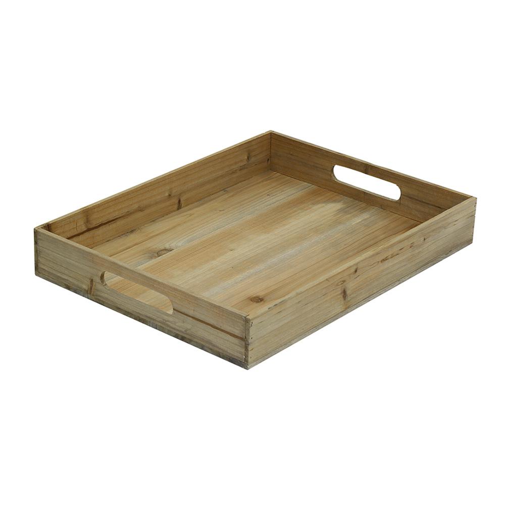 Crates Pallet 17 1 2 In X 13 3 8 Decorative Wood Crates Pallet 17 1 2 In X 13 3 8 Decorative Wood Tray Weathered Gray 69034 The Home Depot