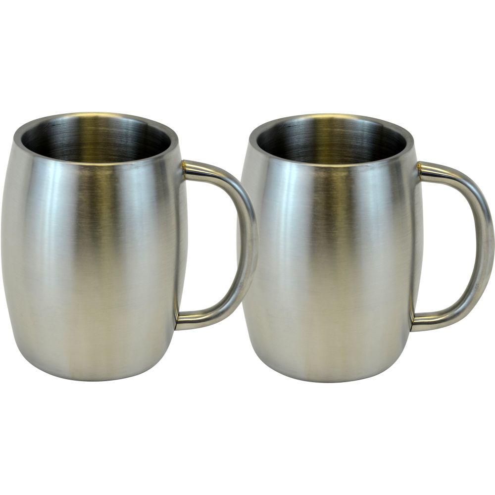 Southern Homewares 14 Oz Stainless Smooth Double Wall Steel Beer Double Wall Steel Beer