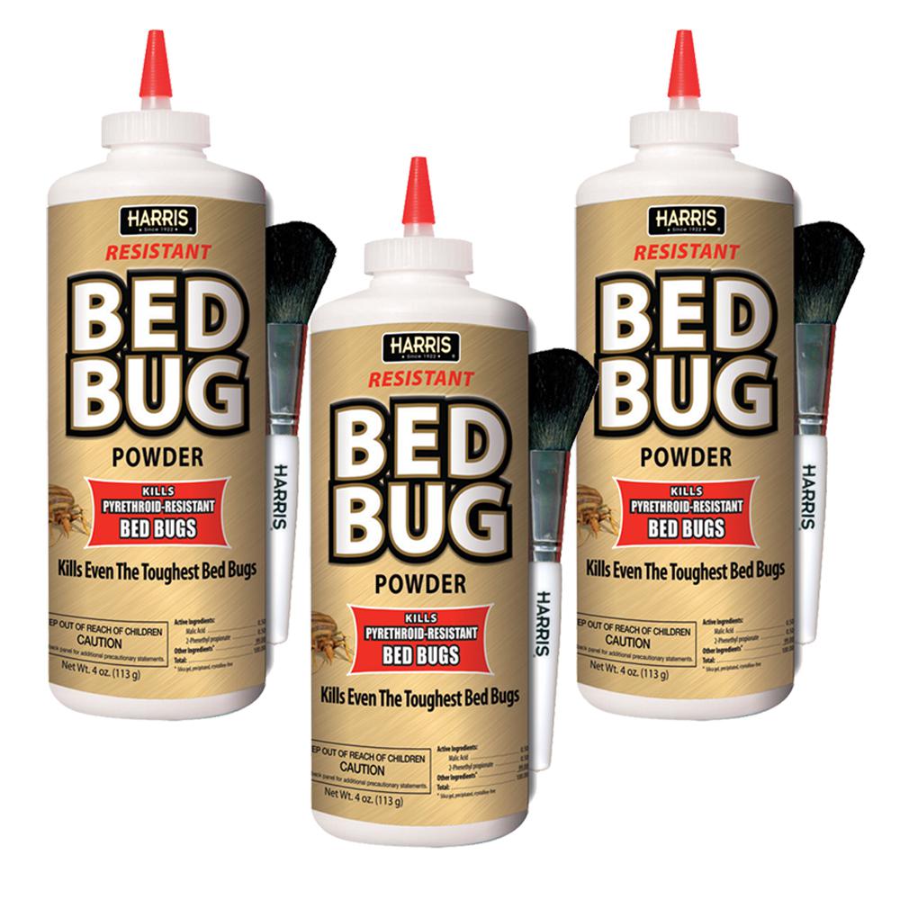 Harris 4 oz. Resistant Bed Bug Powder (3Pack)3GOLDBBP4 The Home Depot