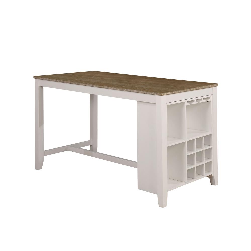 Furniture Of America Martin White Weathered Oak Counter Height Furniture Of America Martin White Weathered Oak Counter Height Dining Table