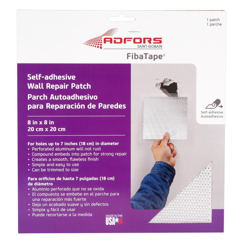 Saint Gobain Adfors 8 In X 8 In Fibatape Self Adhesive Wall And Ceiling Repair Patch