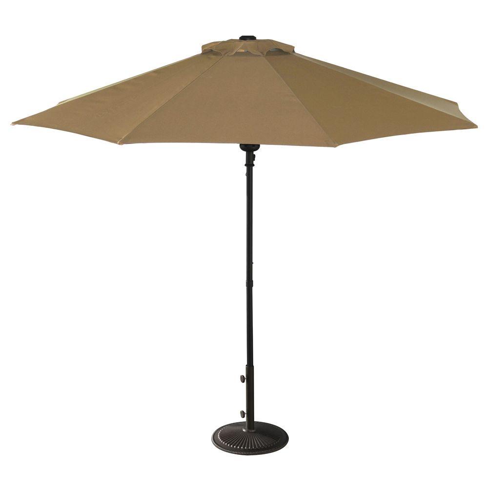 Push On Auto Open Market Umbrellas Patio The Octagonal Market Patio Umbrella In Stone Olefin