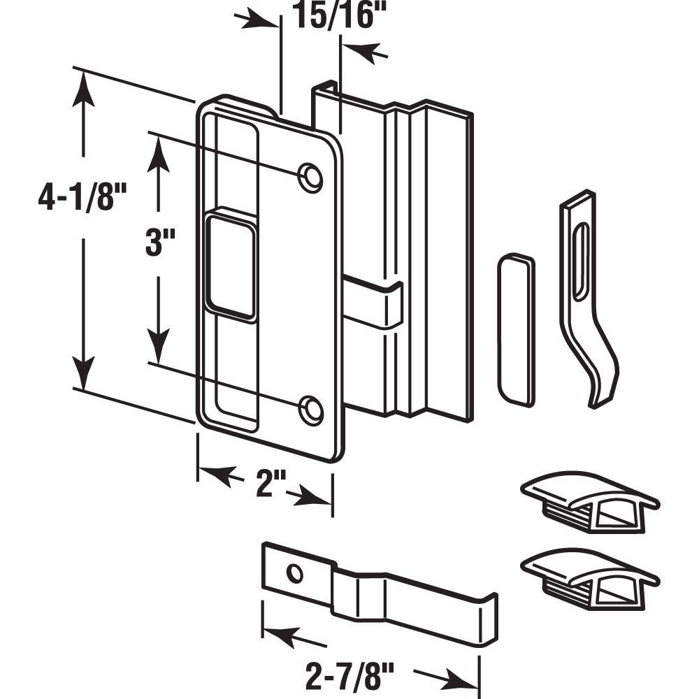 Prime Line Sliding Screen Door Strike Guide And Adjustment Kit Anjac A 236 The Home Depot