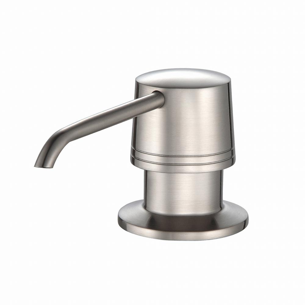 brushed nickel soap dispenser