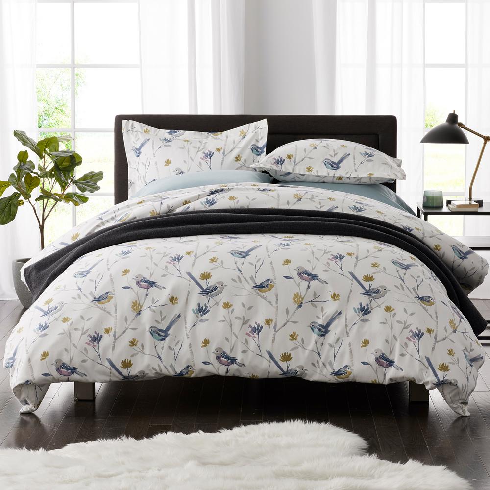 The Company Store Day Song Flannel Twin Duvet Cover 50441d T Multi
