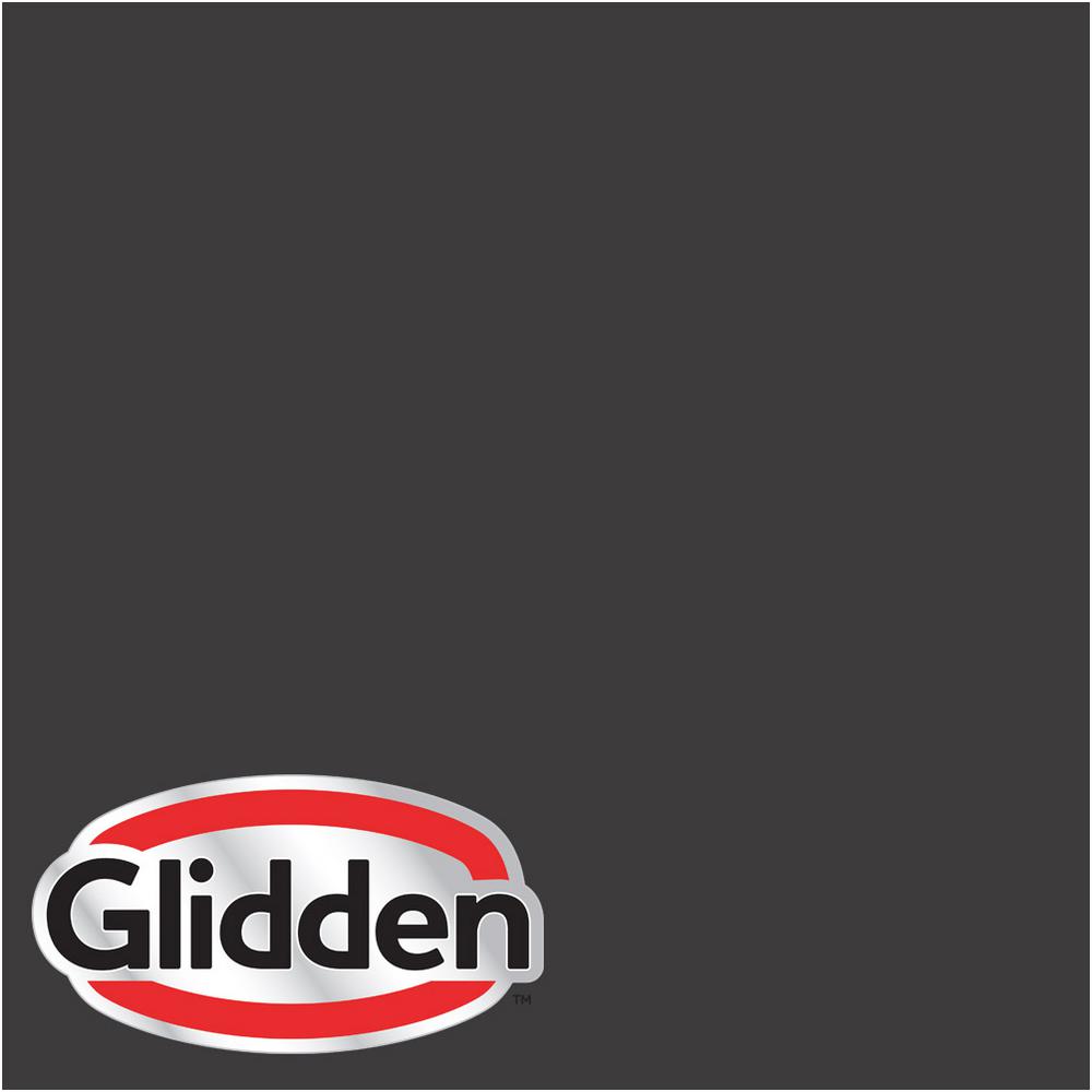 Glidden Premium 1 Gal Hdgcn65d Onyx Black Flat Interior Paint With Primer