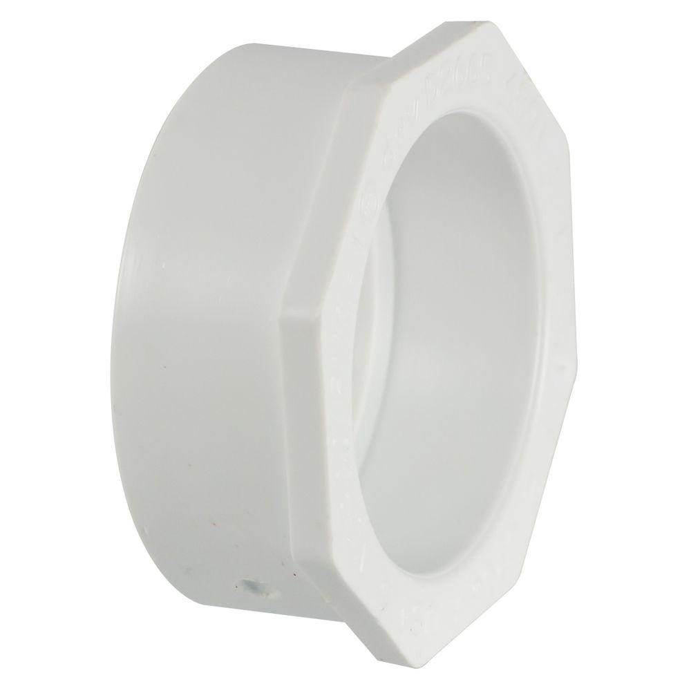 4 in. x 2 in. PVC DWV Spigot x Hub Flush BushingC48012FHD42 The Home