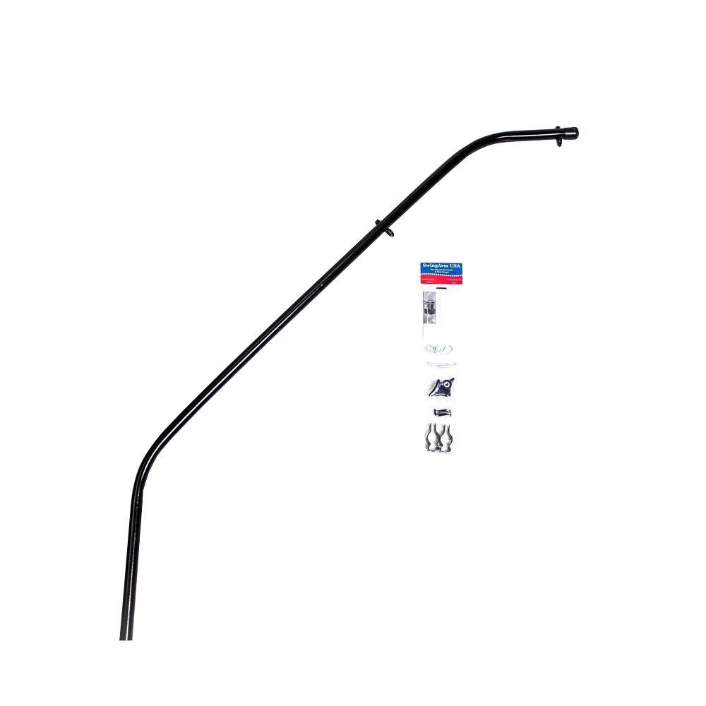 Original Extended Double Hook Black Swinging Bird Feeder and Plant Hanger