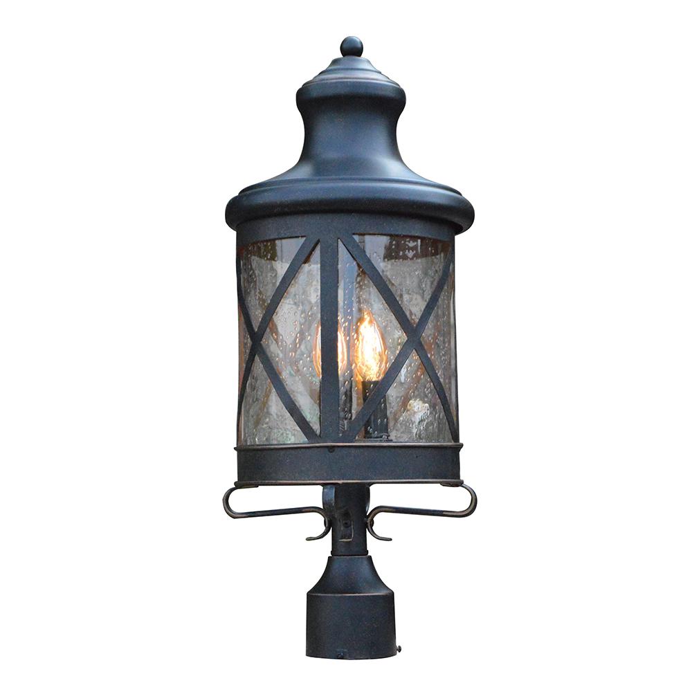 Post And Lamp Sets Light Kit Included Lighting Outdoor Taysom 3 Light Outdoor Oil Rubbed Bronze Post