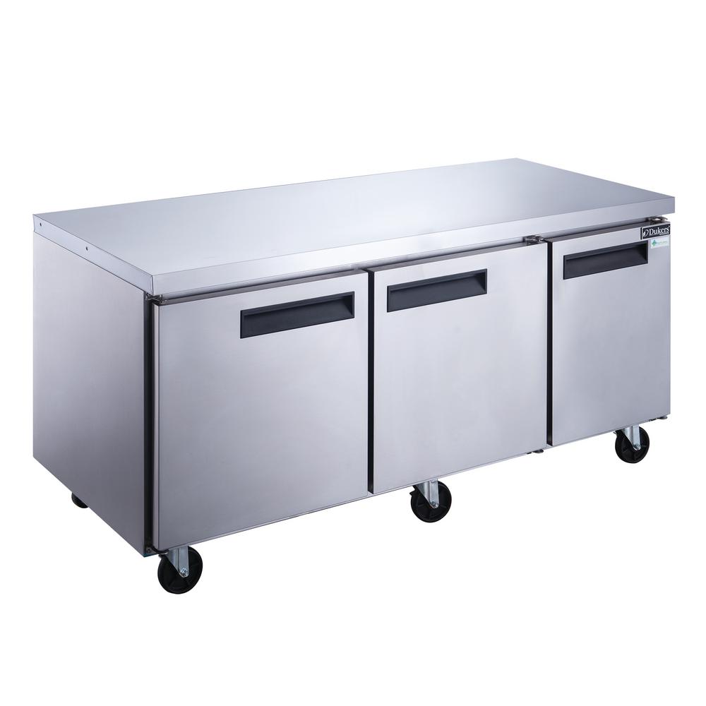 Dukers 72 in. W 18.9 cu. ft. 3Door Undercounter Commercial