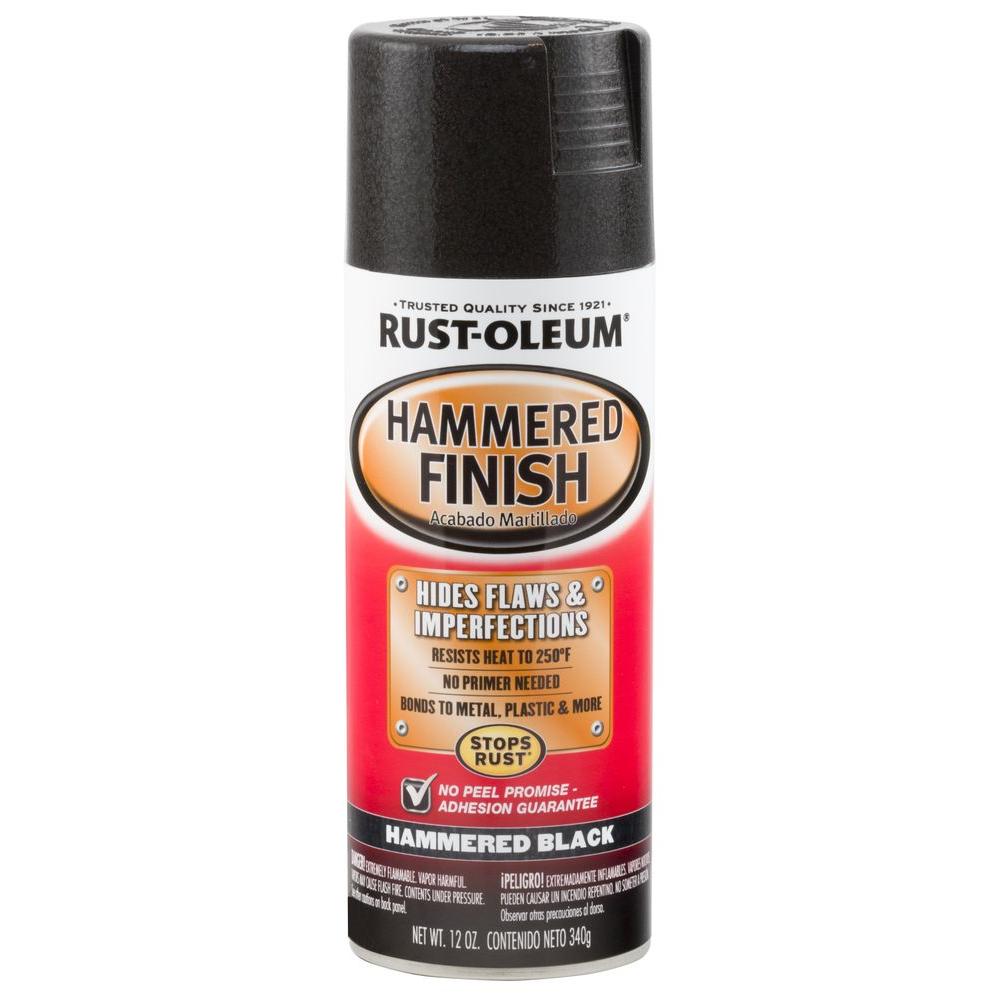 RustOleum Automotive 12 oz. Black Hammered Finish Spray Paint (6Pack