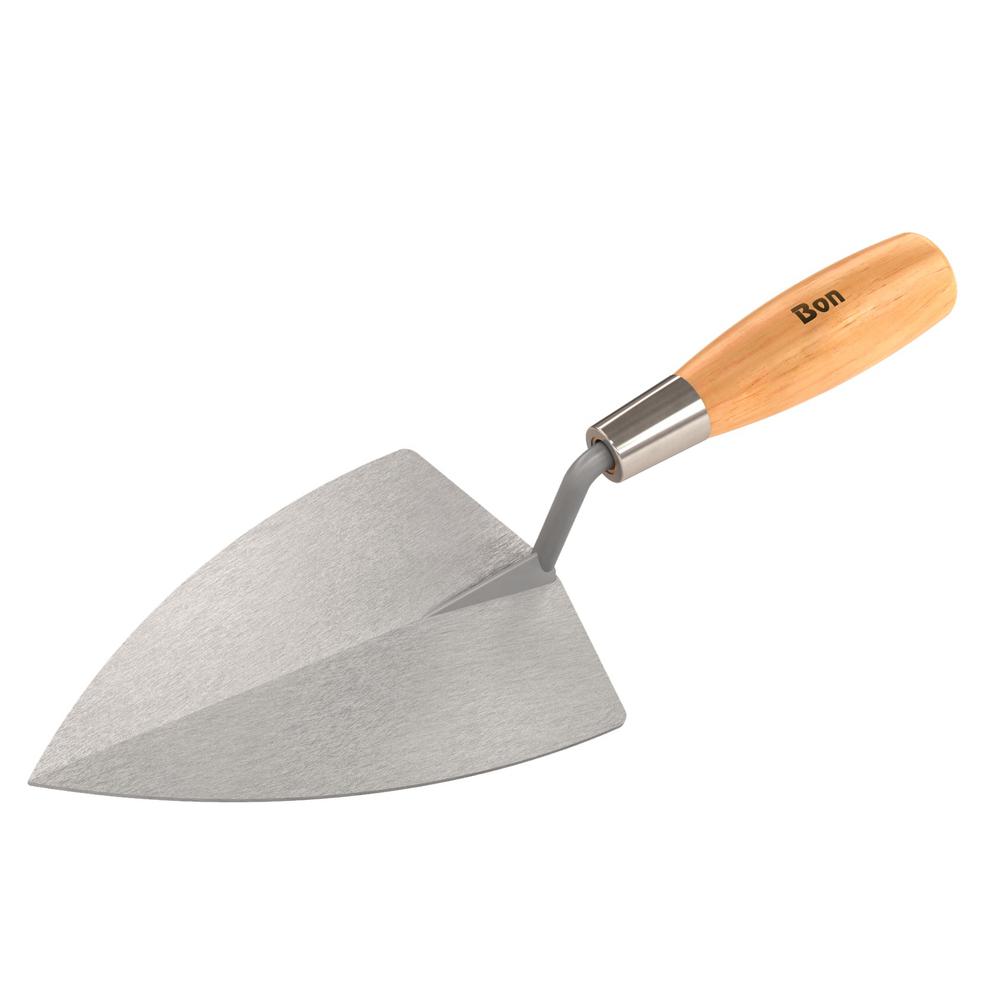 Bon Tool 7 in. x 43/8 in. Pro Tile Brick Setting Trowel Wood Handle