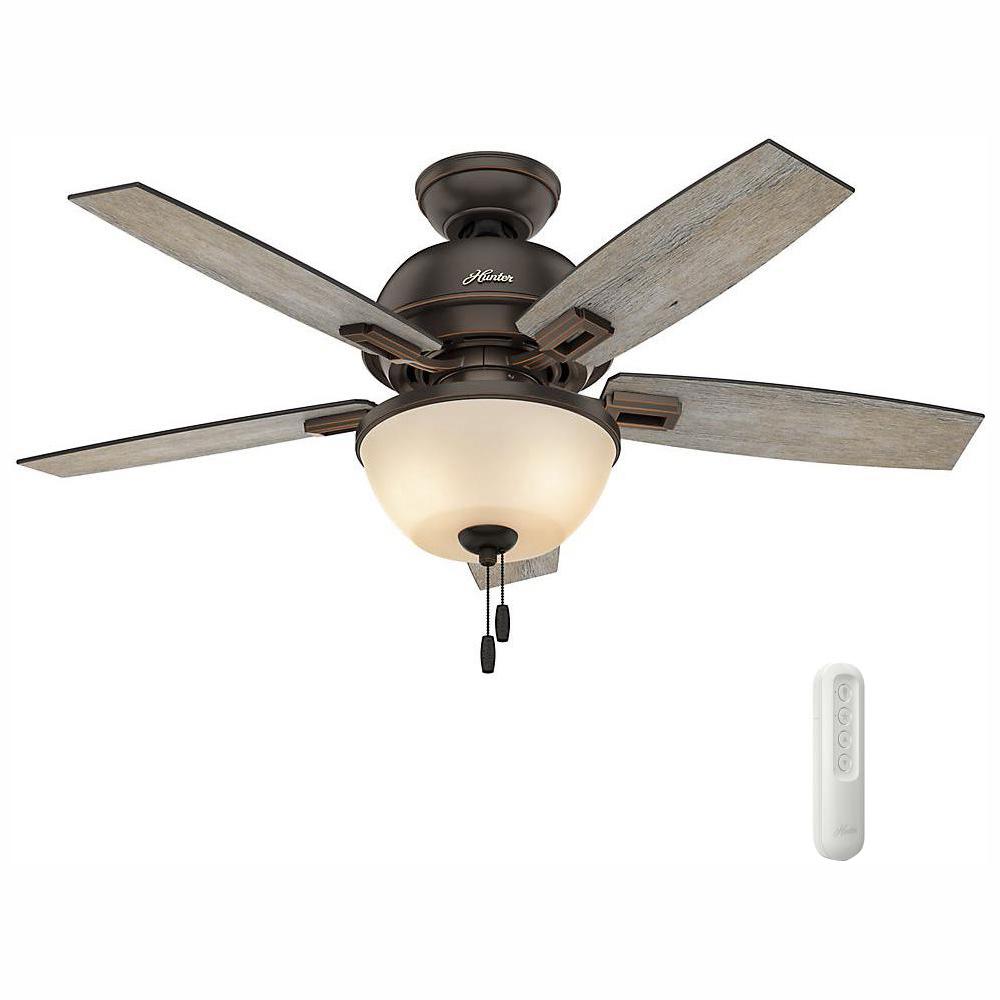 Hunter Contempo 52 In Indoor Brushed Nickel Ceiling Fan