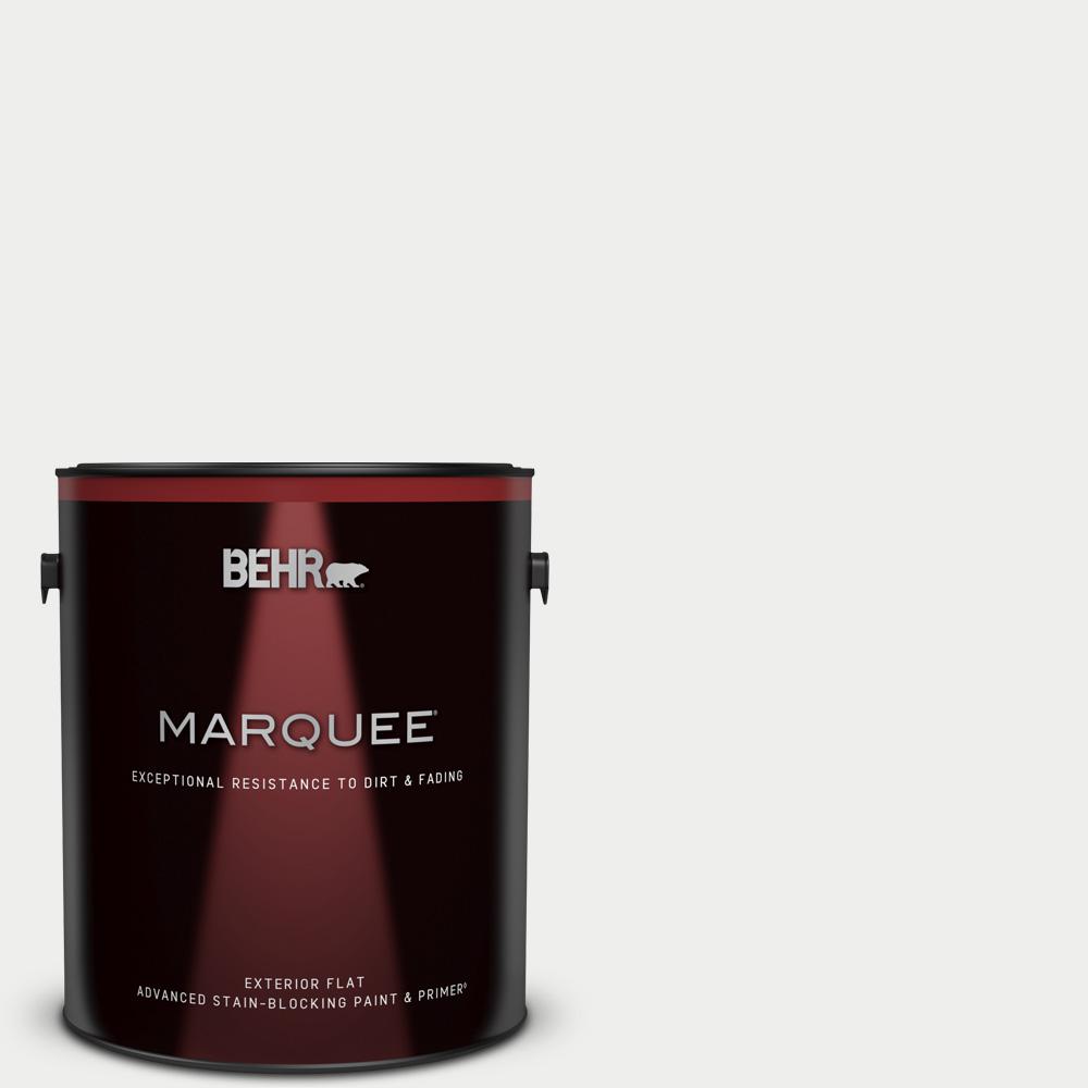BEHR MARQUEE 1 gal. 760E1 Igloo Flat Exterior Paint and BEHR MARQUEE 1 gal. 760E1 Igloo Flat Exterior Paint and
