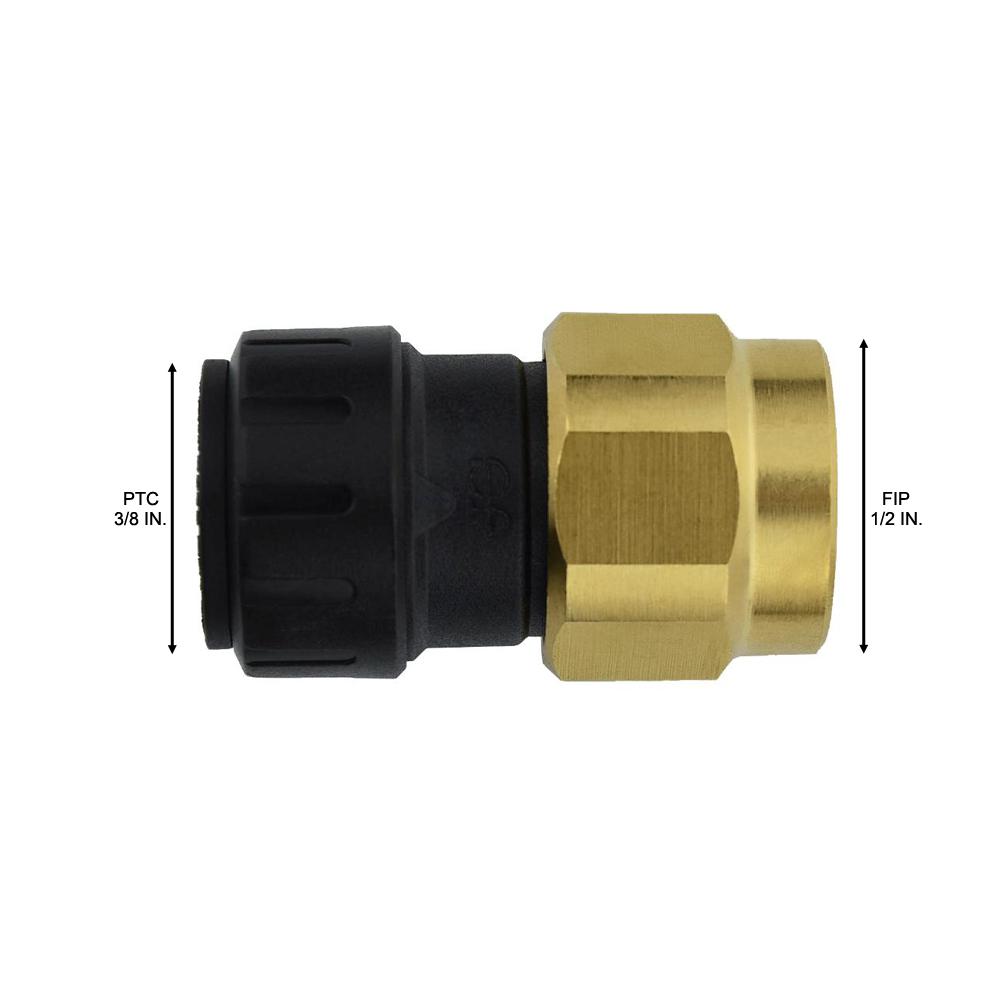 Push To Connect Fittings >> Sharkbite Prolock 3 8 In Push To Connect X 1 2 In Fip Plastic Brass Reducing Adapter Fitting 6 Pack Push To Connect Fittings >> Sharkbite Prolock 3 8 In Push To Connect X 1 2 In Fip Plastic Brass Reducing Adapter Fitting 6 Pack