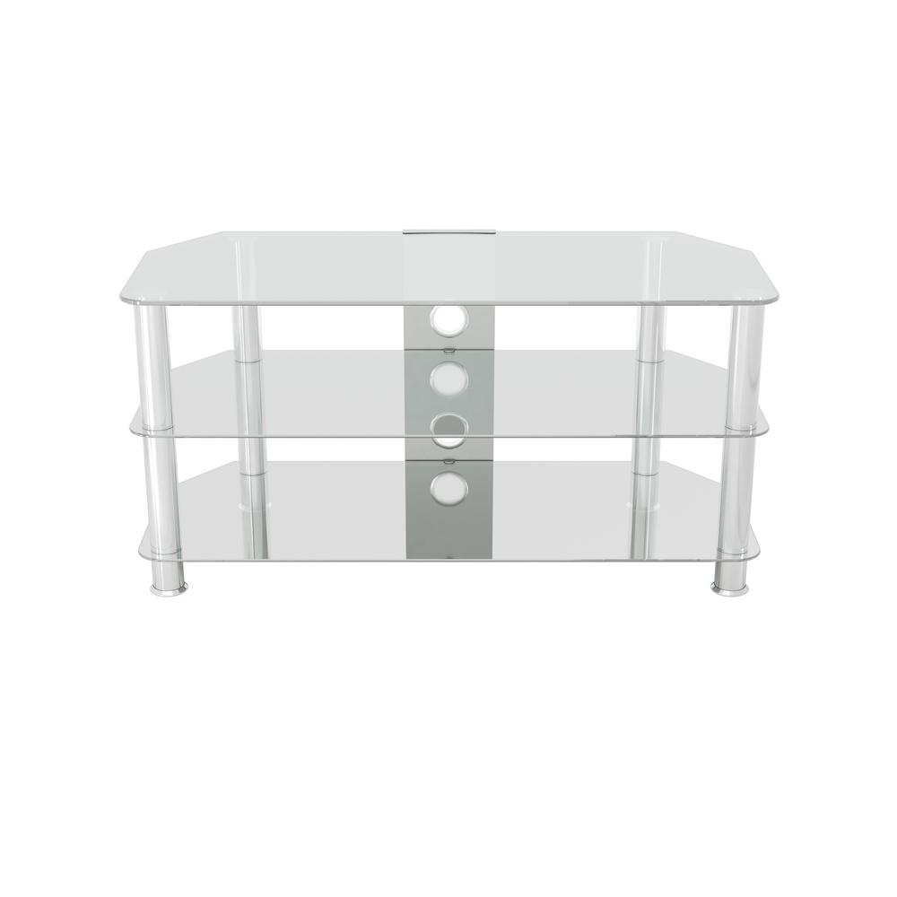Avf Glass Tv Stand With Cable Management For Tvs Up To 50 In