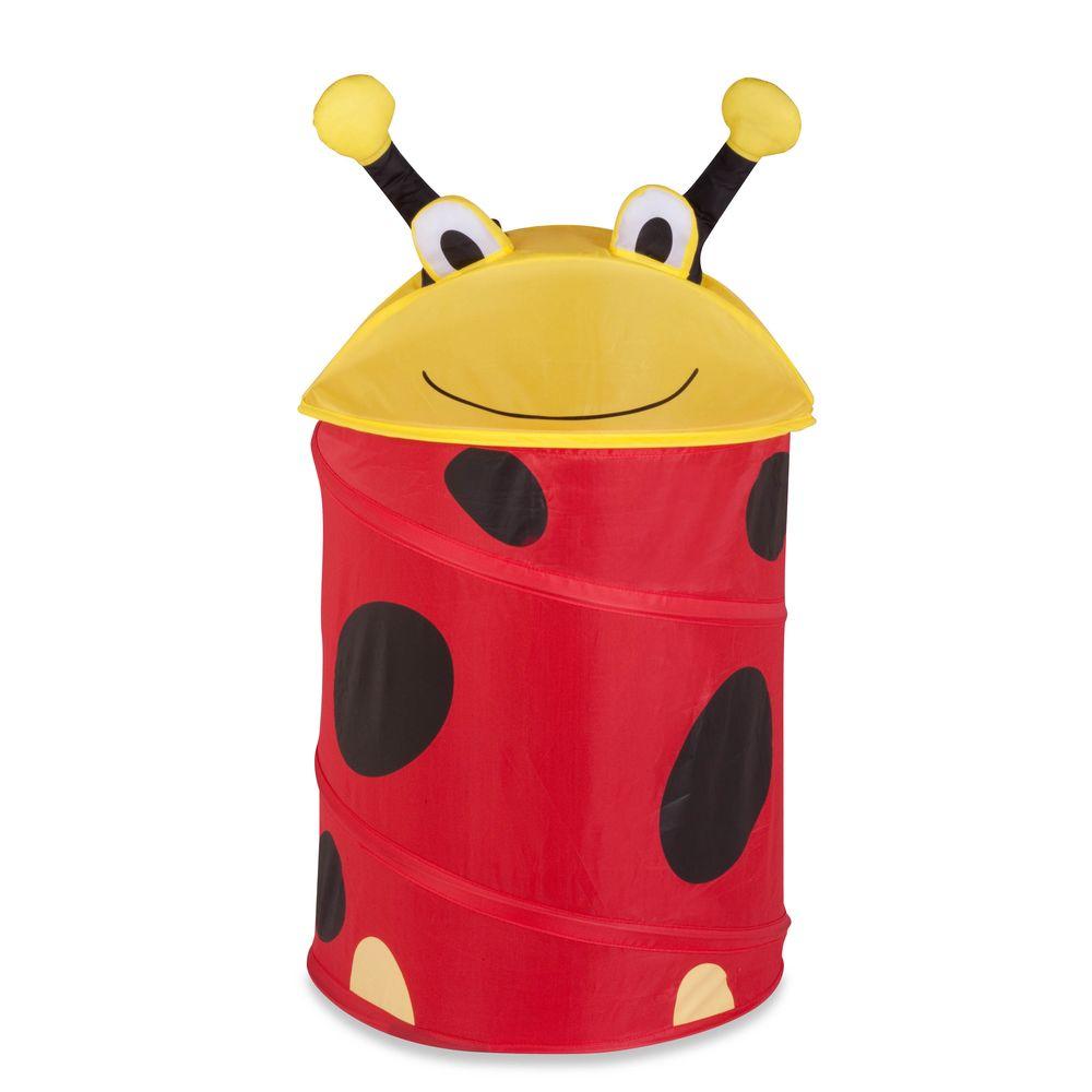 Lady Bug Laundry Hamper Round