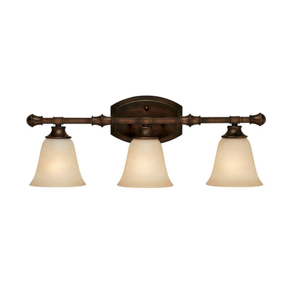 Filament Design Odios 3Light Burnished Bronze Bath Vanity Light with
