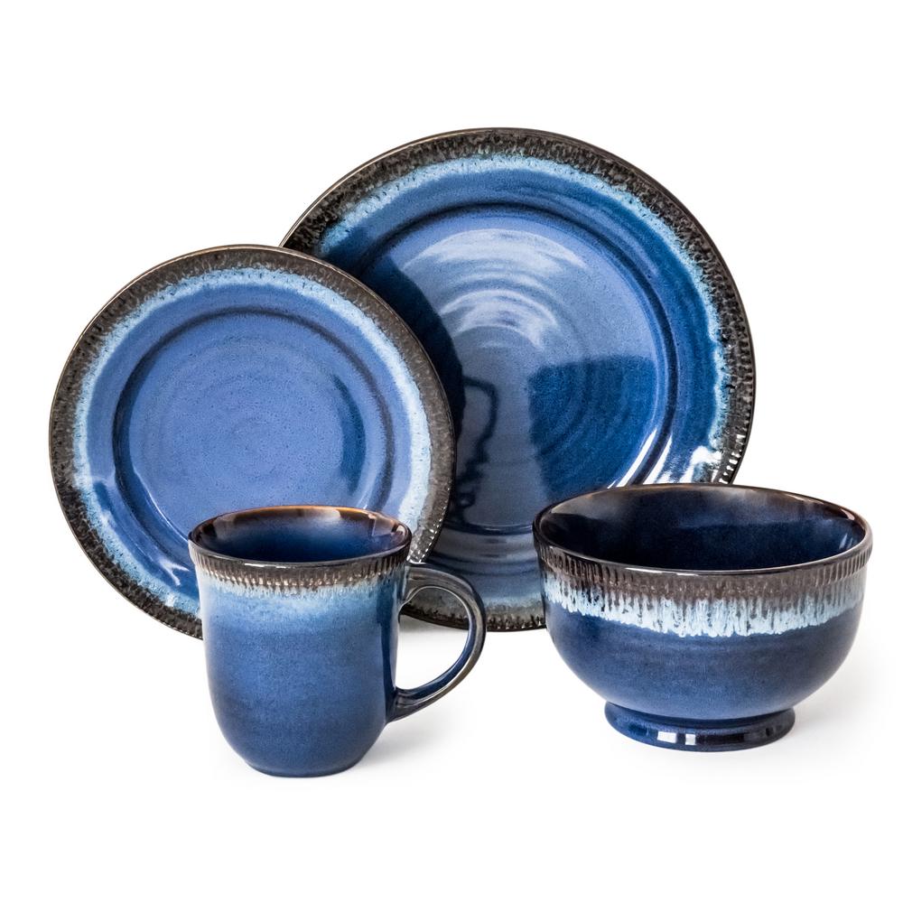 blue dishes set