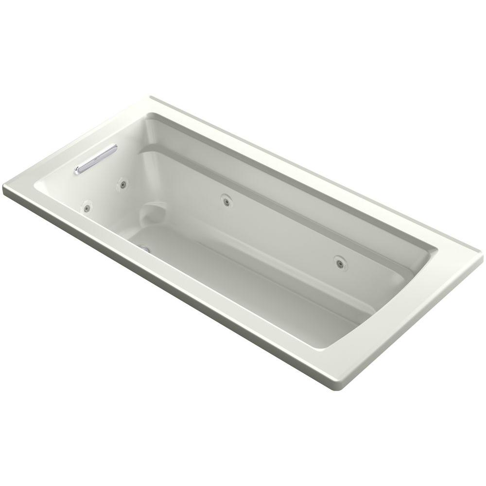 KOHLER Archer 5.5 ft. Whirlpool Tub in DuneK1949NY The Home Depot