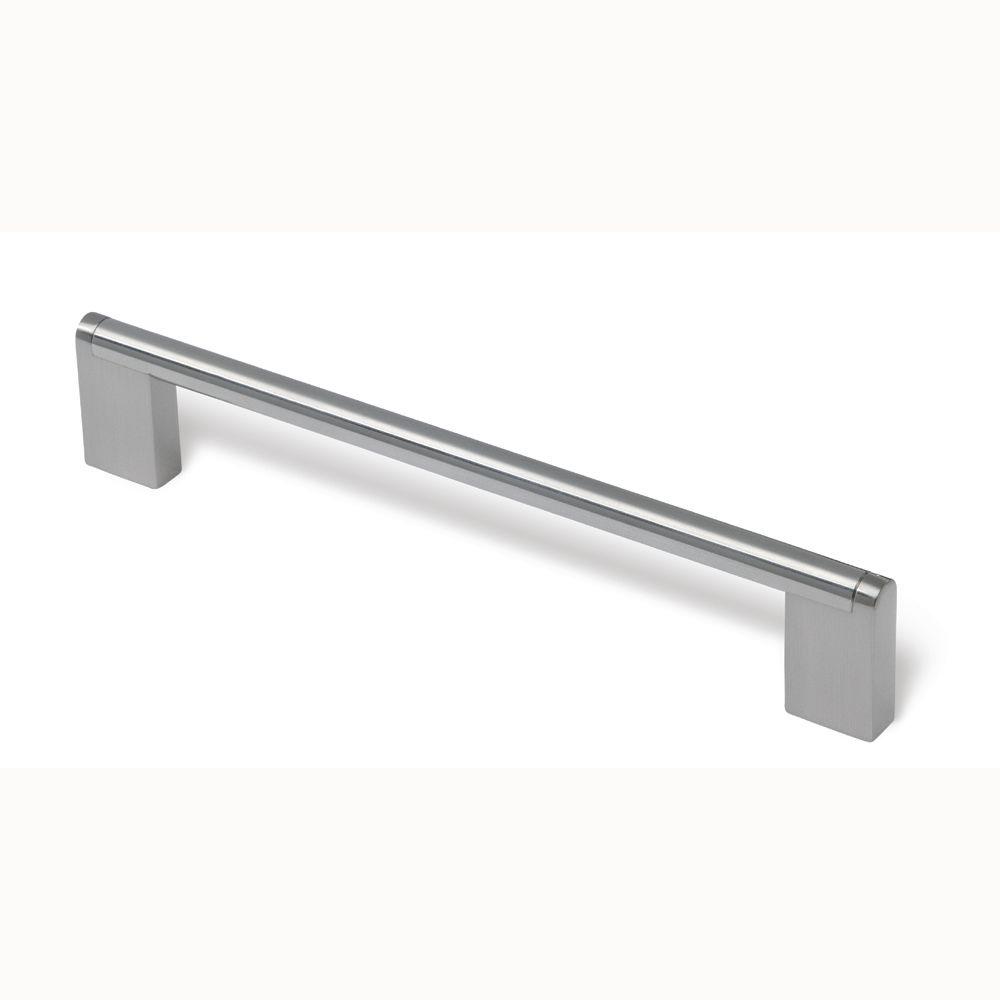 Siro Designs Drawer Pulls Cabinet Hardware The Home Depot 192 Mm Stainless Steel Fine Brushed Pull
