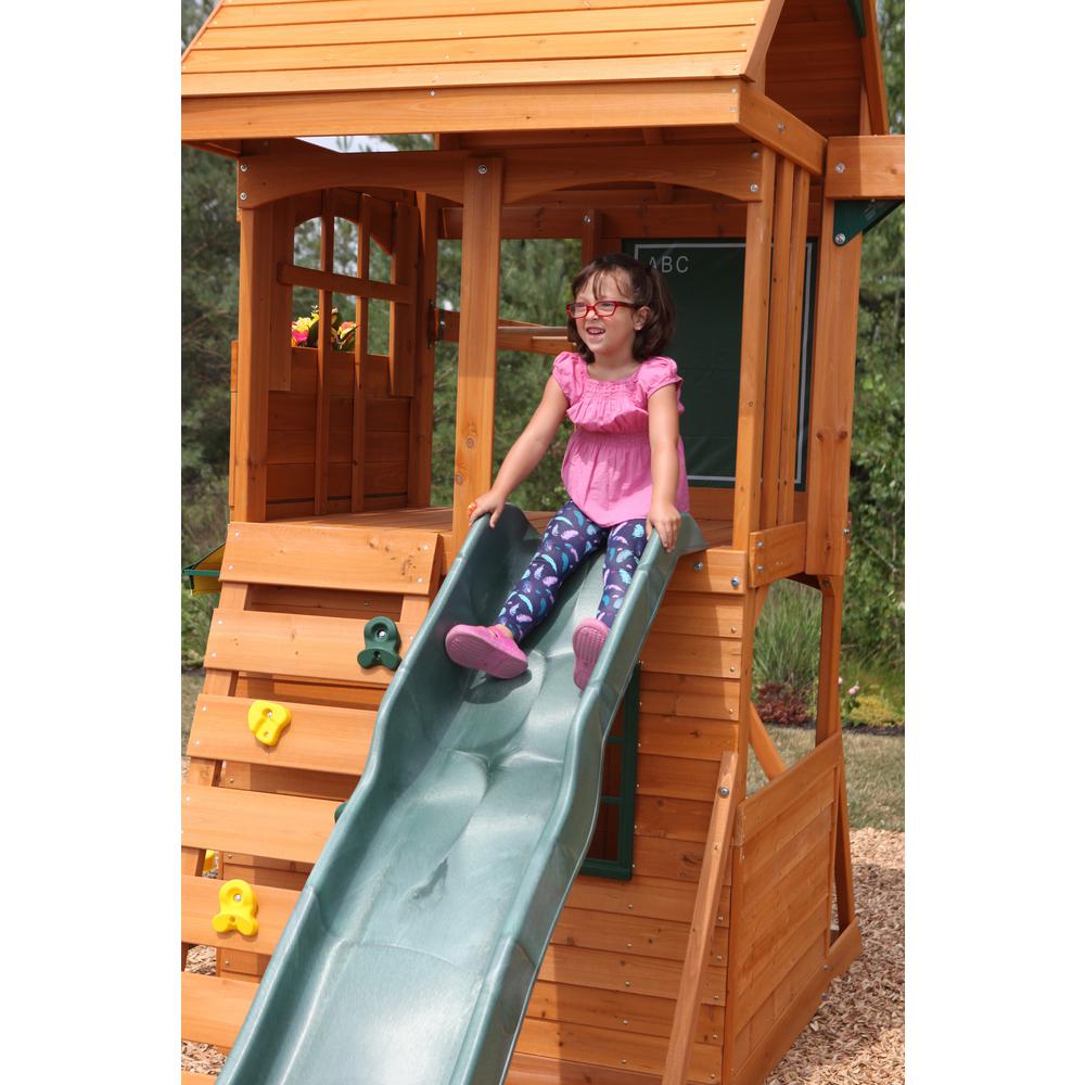 Kidkraft Ridgeview Deluxe Clubhouse Wooden Swing Set F270855 The