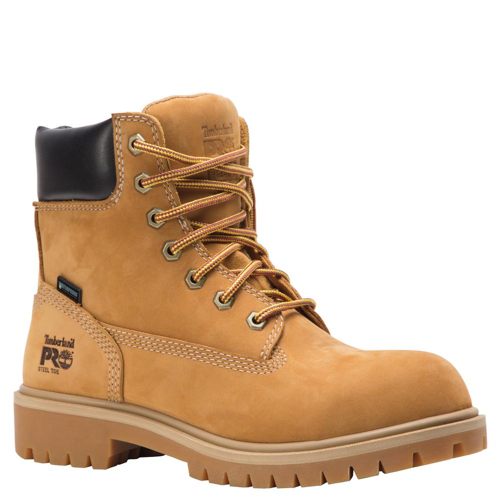 Work Boots - Steel Toe - Wheat Size 8.5 