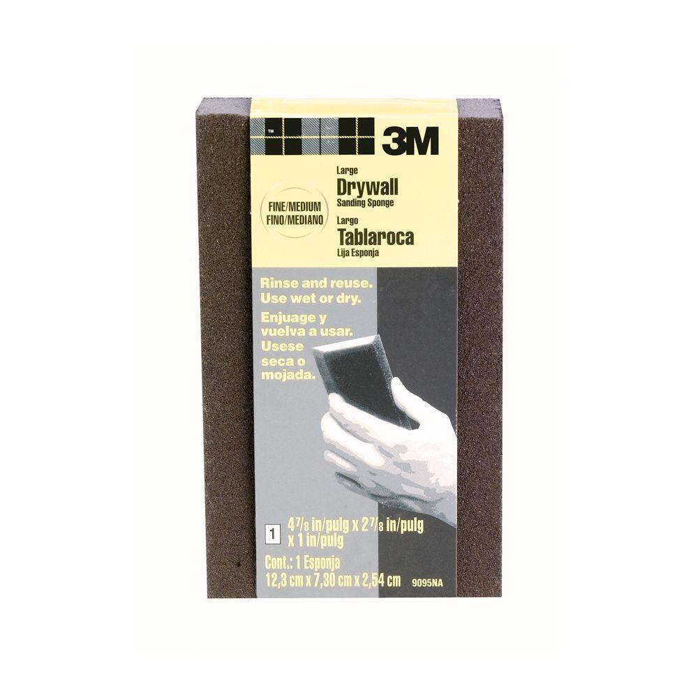 3M 4.875 in. x 2.875 in. x 1 in. Fine/Medium Grit Drywall Sanding