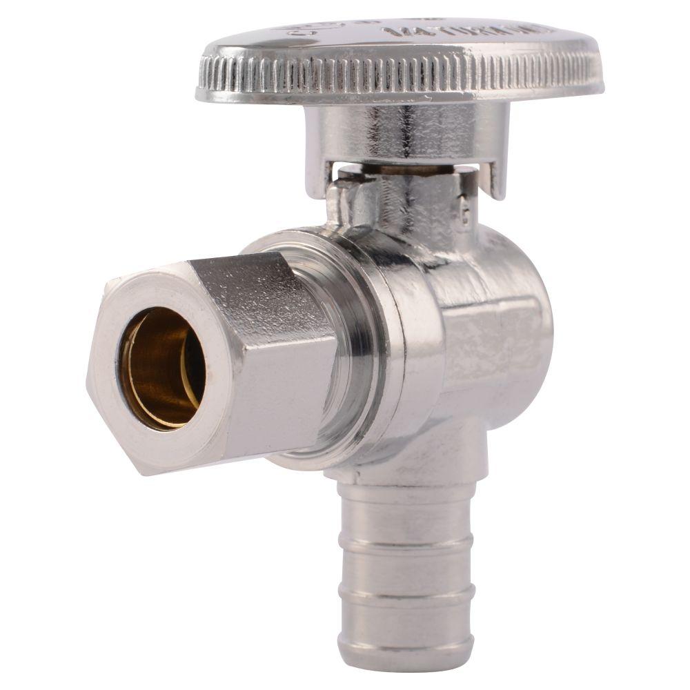 compression angle stop valve