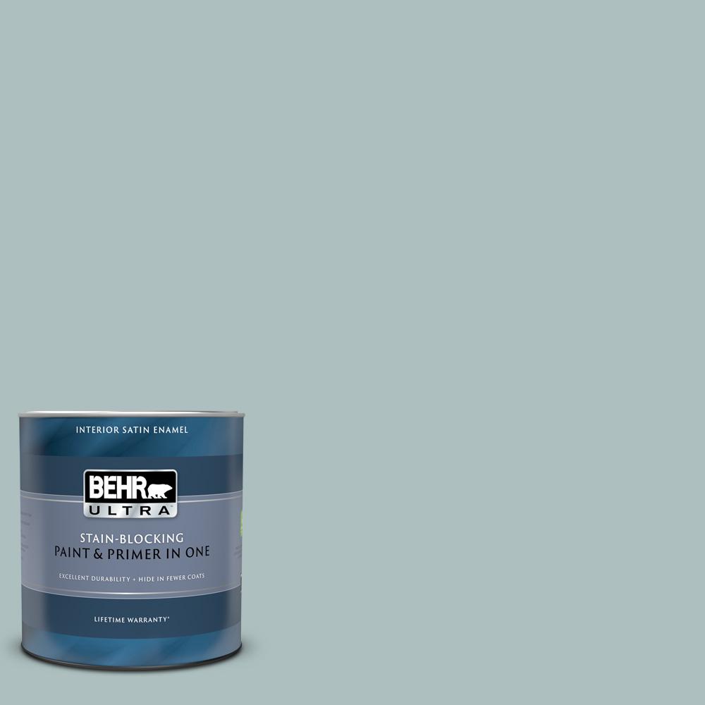 BEHR ULTRA 1 qt. #N440-3 Greenwich Village Satin Enamel Interior Paint ...